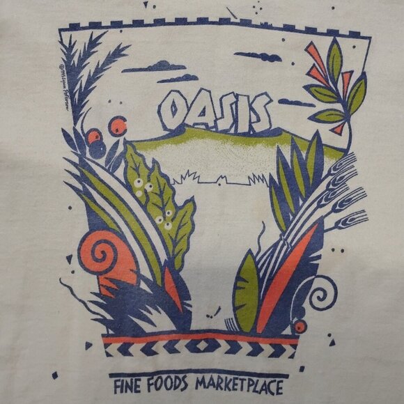 Fruit of the Loom Other - Vintage 90s Oasis Fine Foods Marketplace T-Shirt